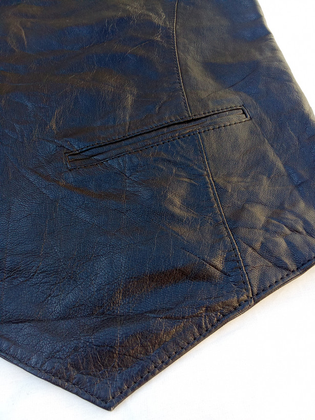 خرید جلیقه چرم طبیعی مردانه کلاسیک اورجینال چرم