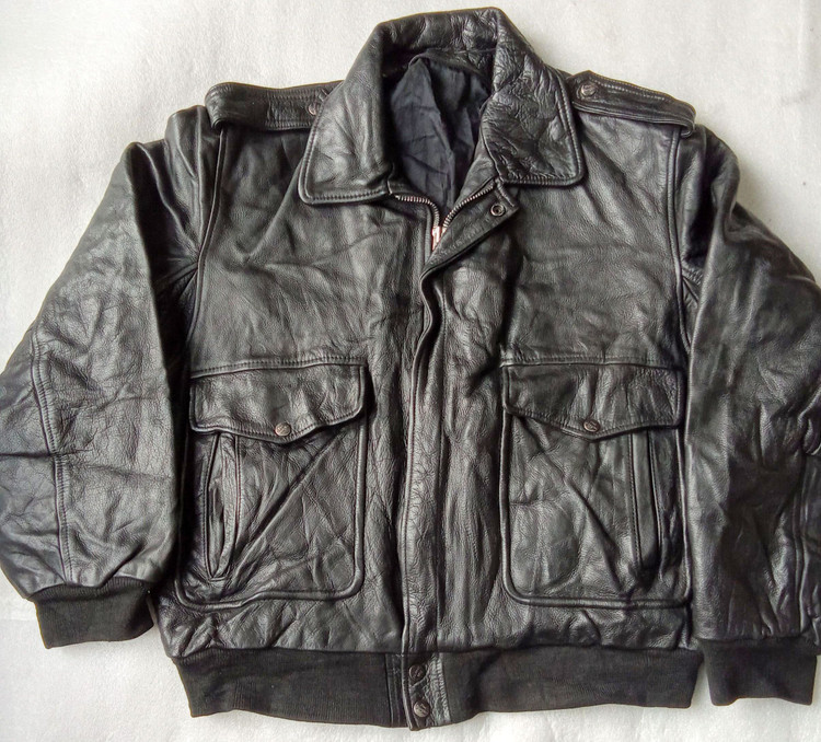 خرید کاپشن خلبانی مردانه چرم طبیعی برند Macdouglos اورجینال چرم