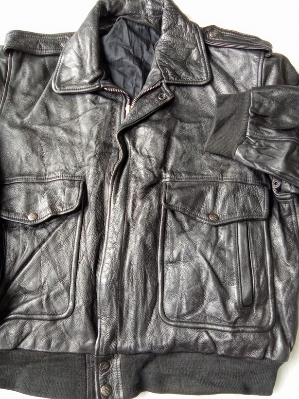 خرید کاپشن خلبانی مردانه چرم طبیعی برند Macdouglos اورجینال چرم