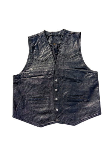 خرید جلیقه چرم مردانه شیک و مقاوم برند j&G اورجینال چرم