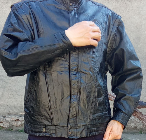 خرید کاپشن مردانه چرم ساخت ایتالیا اورجینال چرم