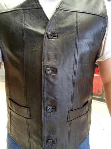 جلیقه مردانه چرم طبیعی