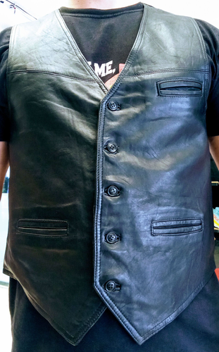 جلیقه چرم اصل